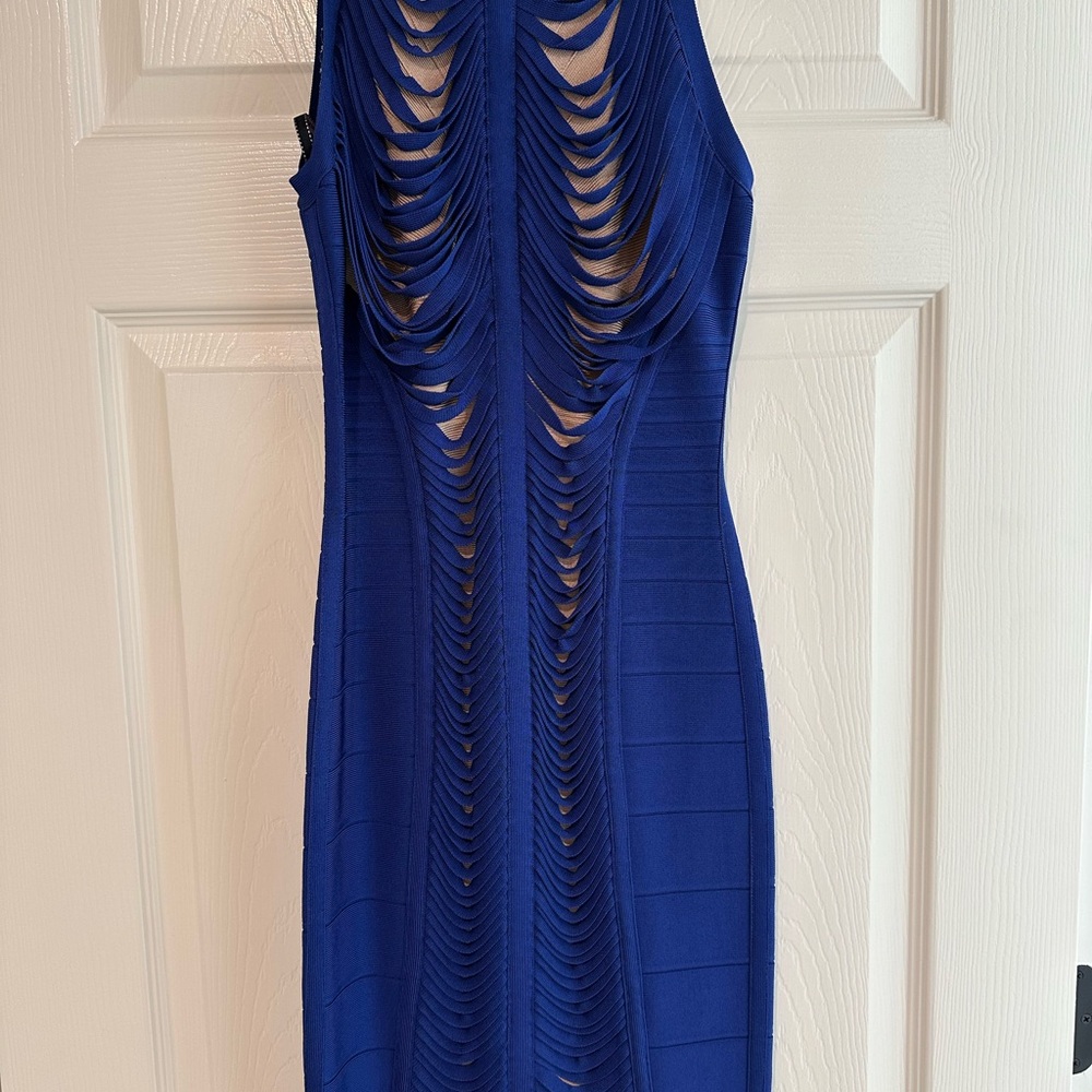 Blue Bandage Dress - Picture 2 of 2